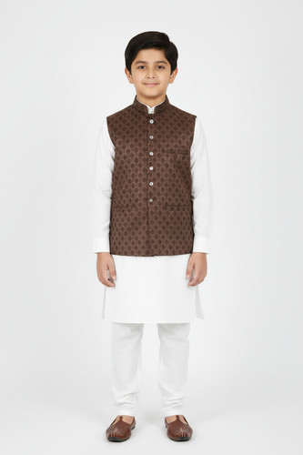Boys brown diamond design - brown,