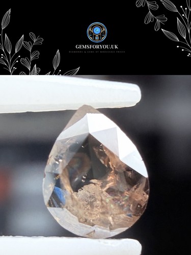 14ct natural diamond pear - 0.14ct,