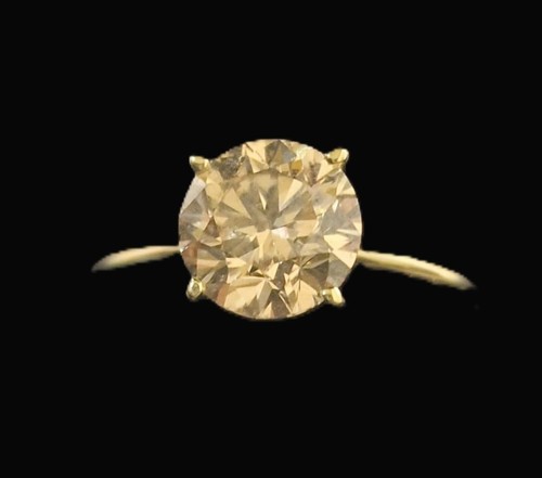 Yellow gold ring with - 14,
