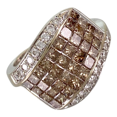 Ring white gold diamond - white,