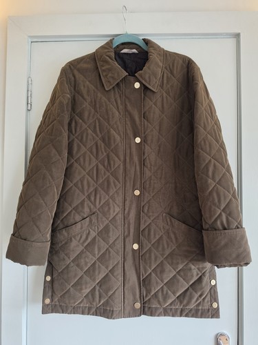 Brown diamond quilted - m&s,