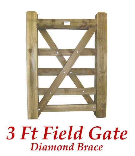 Wooden treated field gate - field,