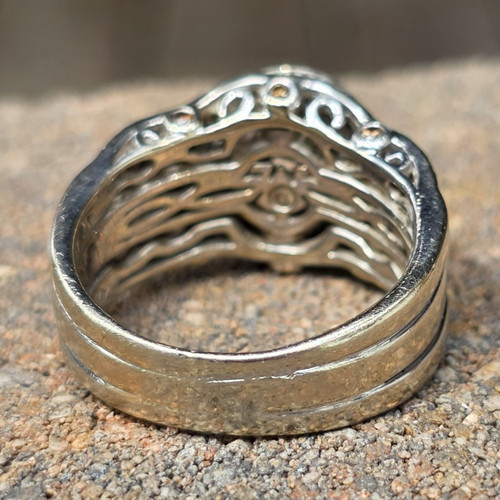 Vian signed 14k white gold - le,