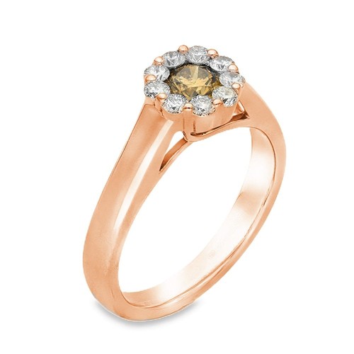 14ct yellow gold brown - 14ct, &