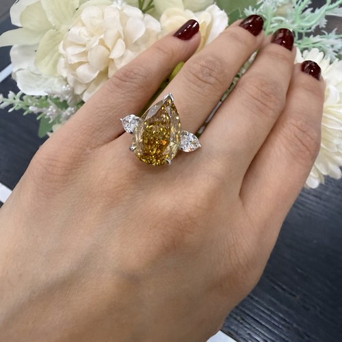 Igi 38ct lab grown fancy - igi, 12.38ct