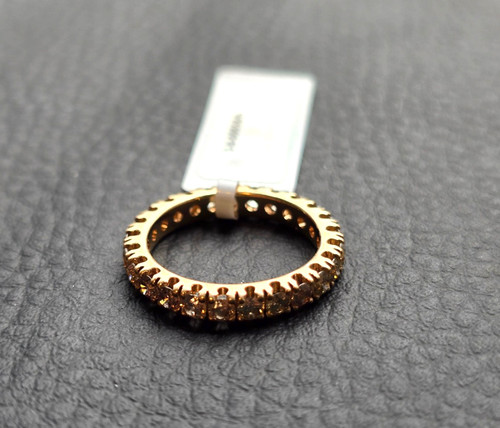 18k yellow gold 4ct brown - 18k, 1.4ct