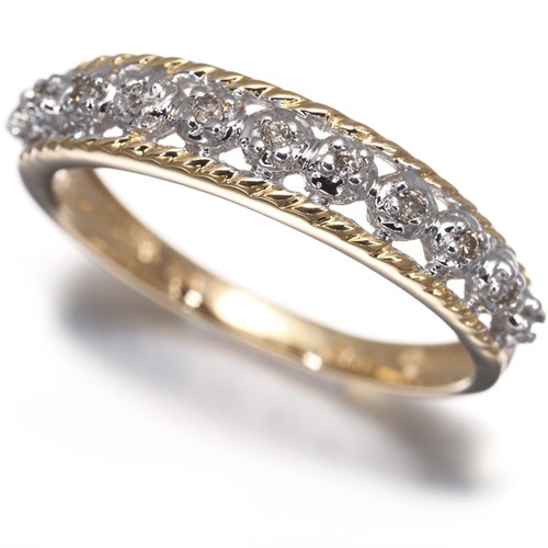 Brown diamond 10ct bicolor - 0.10ct,