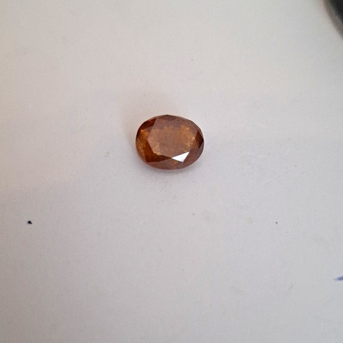 Oval cut brown natural diamond - cut,