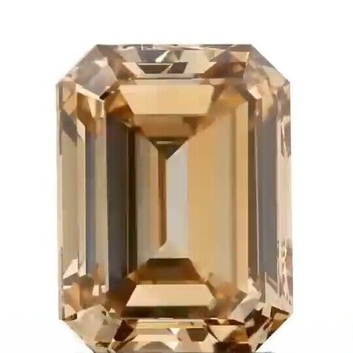 Emerald cut brown - 10,