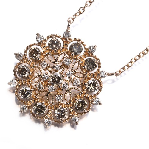 Brown clear diamond - brown,