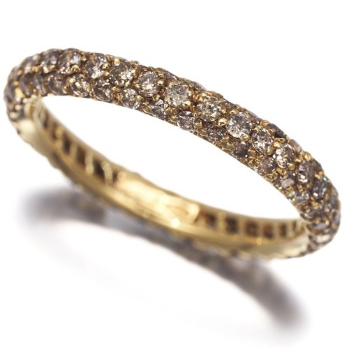 Brown diamond paved full - brown,