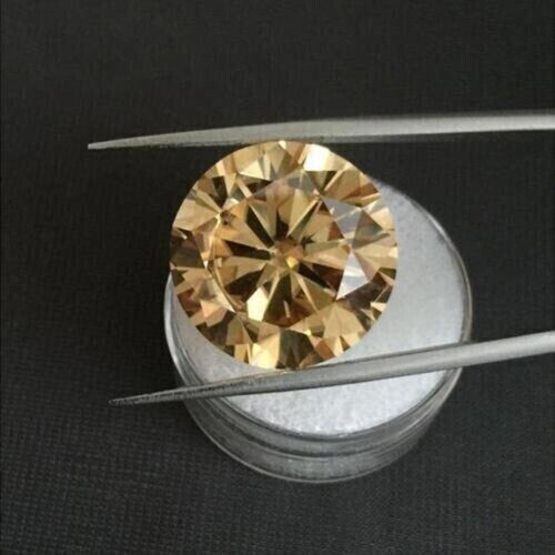 Round brown diamond ring - 1,