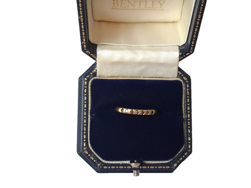 Brown diamond ring 9ct gold - 9ct,